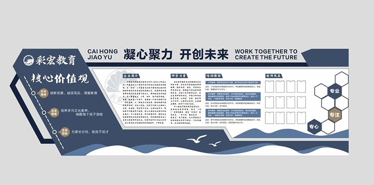 教育培訓(xùn)機(jī)構(gòu)文化墻文化墻